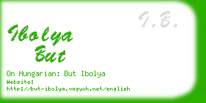 ibolya but business card